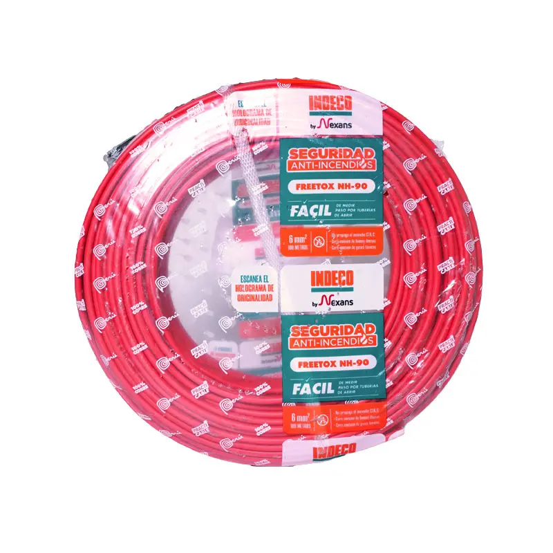 Cable Indeco PC NH90 4mm2x100m-ROJO