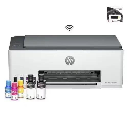 Impresora Multifuncional HP Smart Tank 580+USB 128GB
