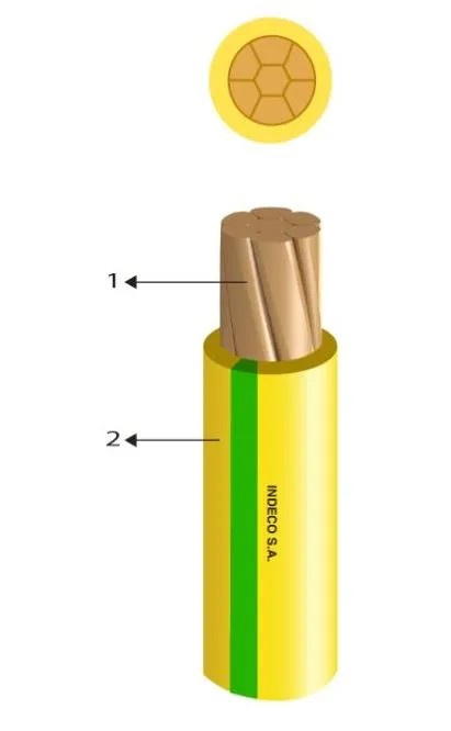 Cable Indeco PC NH90 4mm2x100m-AMARILLO-VERDE