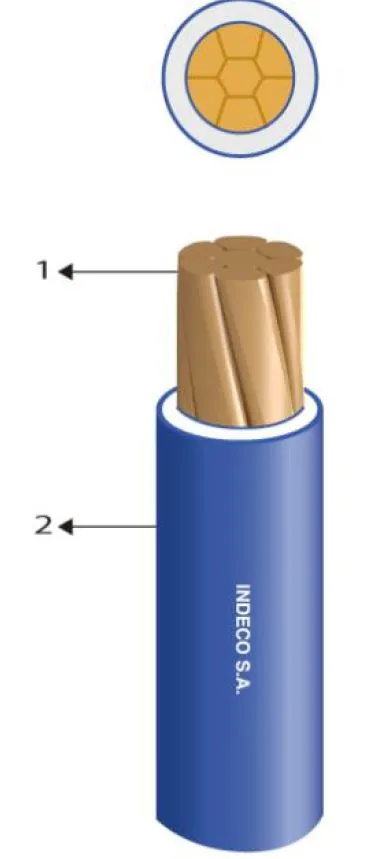 Cable Indeco PC NH90 2.5mm2x100m-AZUL