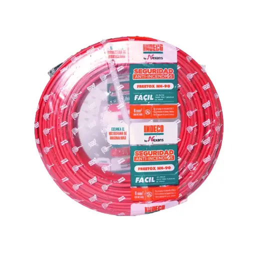 [10053676] CABLE LIBRE HALOGENO 2.5MM2 ROJO FREETOX-PC NH90 INDECO