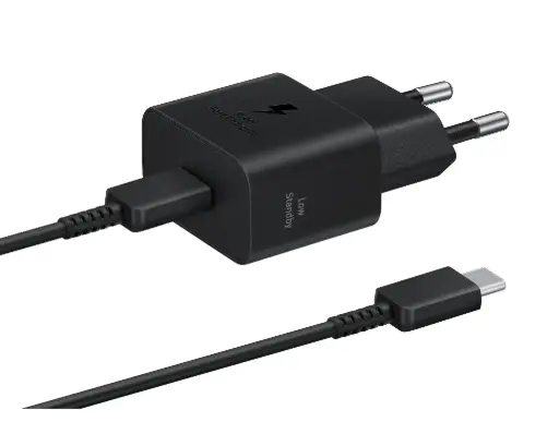 [EP-T2510XBEGWW] Adaptador de carga rápida USB-C (25W) con cable Black -Samsung